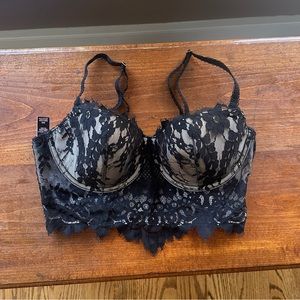 Victorias Secret Blace Lace Bra (34D)